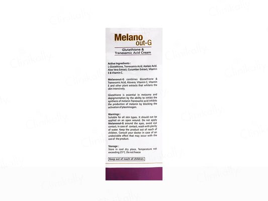 Melano Out-G Glutathione & Tranexamic Acid Cream