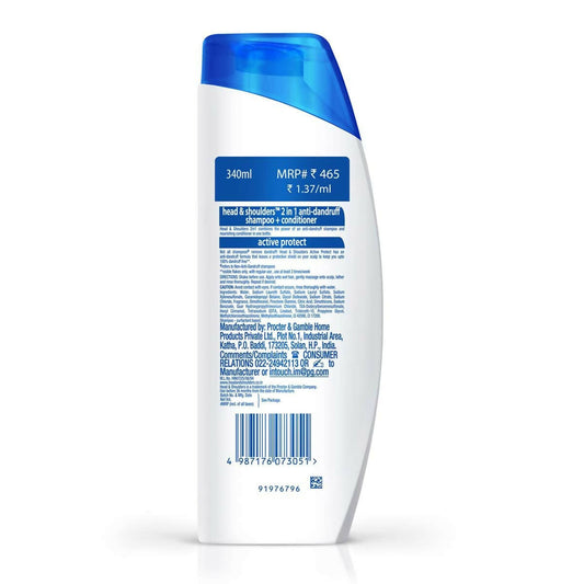 Head & Shoulders 2-in-1 Active Protect, Anti Dandruff Shampoo + Conditioner