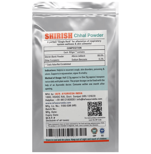 Iafa Ayuveda Shirish Chhal Powder