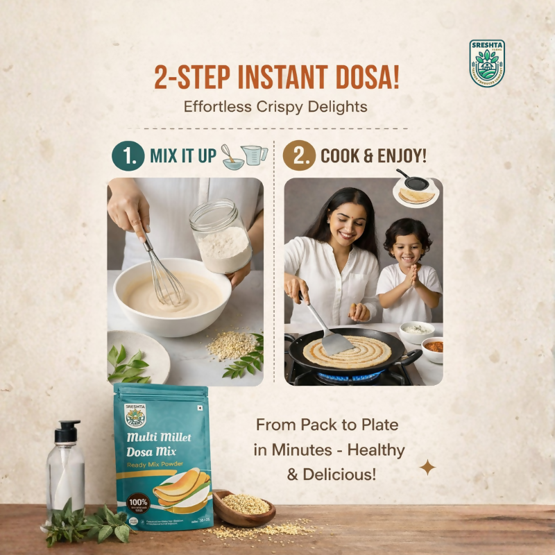 Sreshta Farms Millet Instant Breakfast Mix Combo