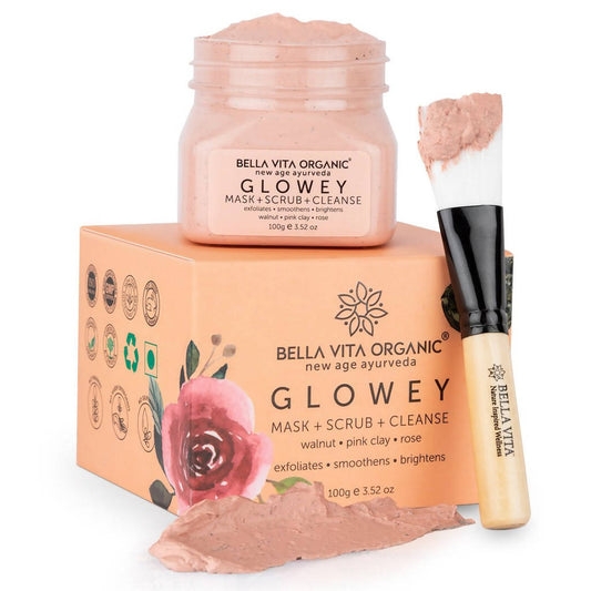 Bella Vita Organic New Age Ayurveda Glowey Mask + Scrub + Cleanse