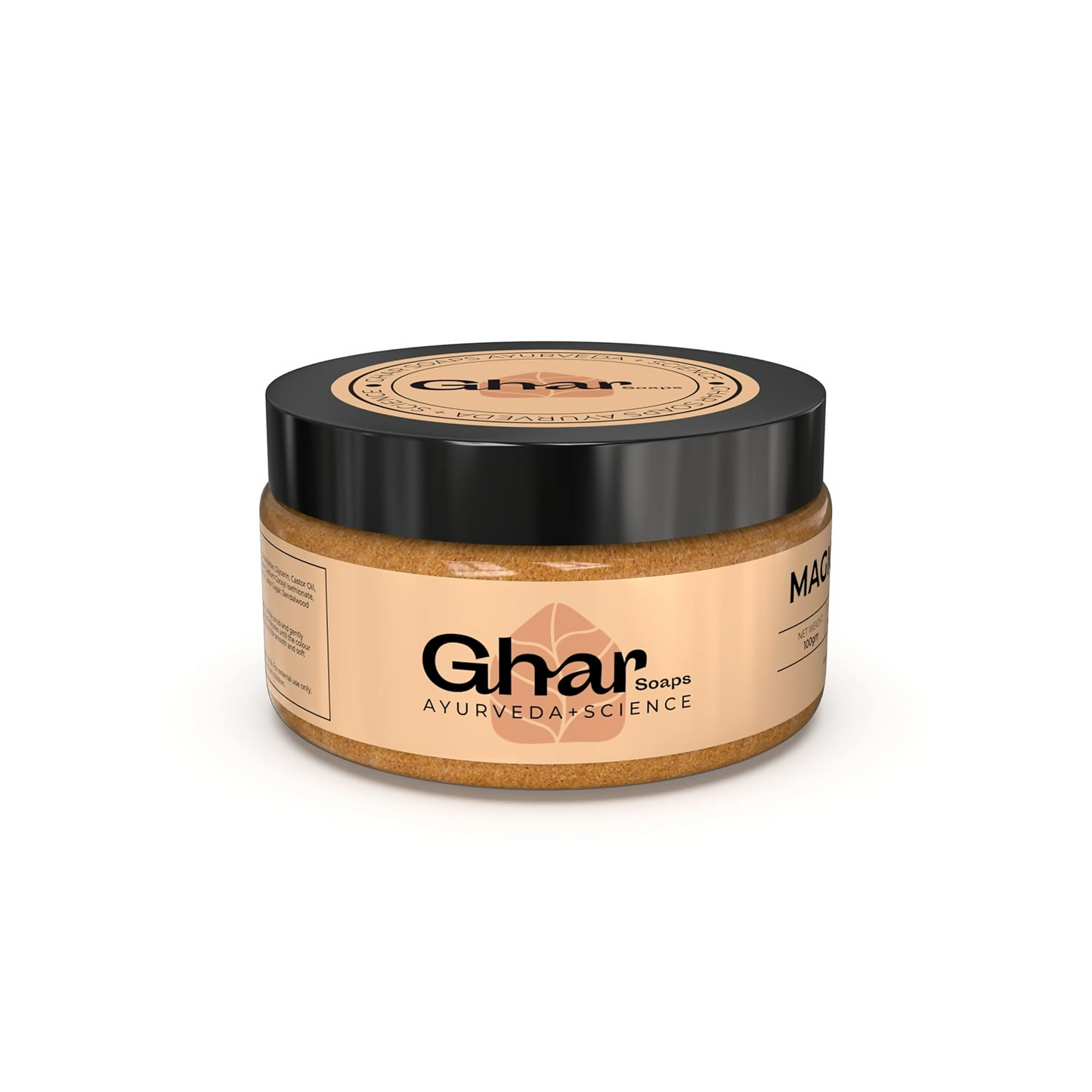 Ghar Soaps Magic Scrub Sandalwood and Saffron Suitaible For all Skin