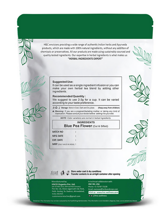 H&C Herbal Blue Pea Flower Cut & Shifted Herbal Tea Ingredient