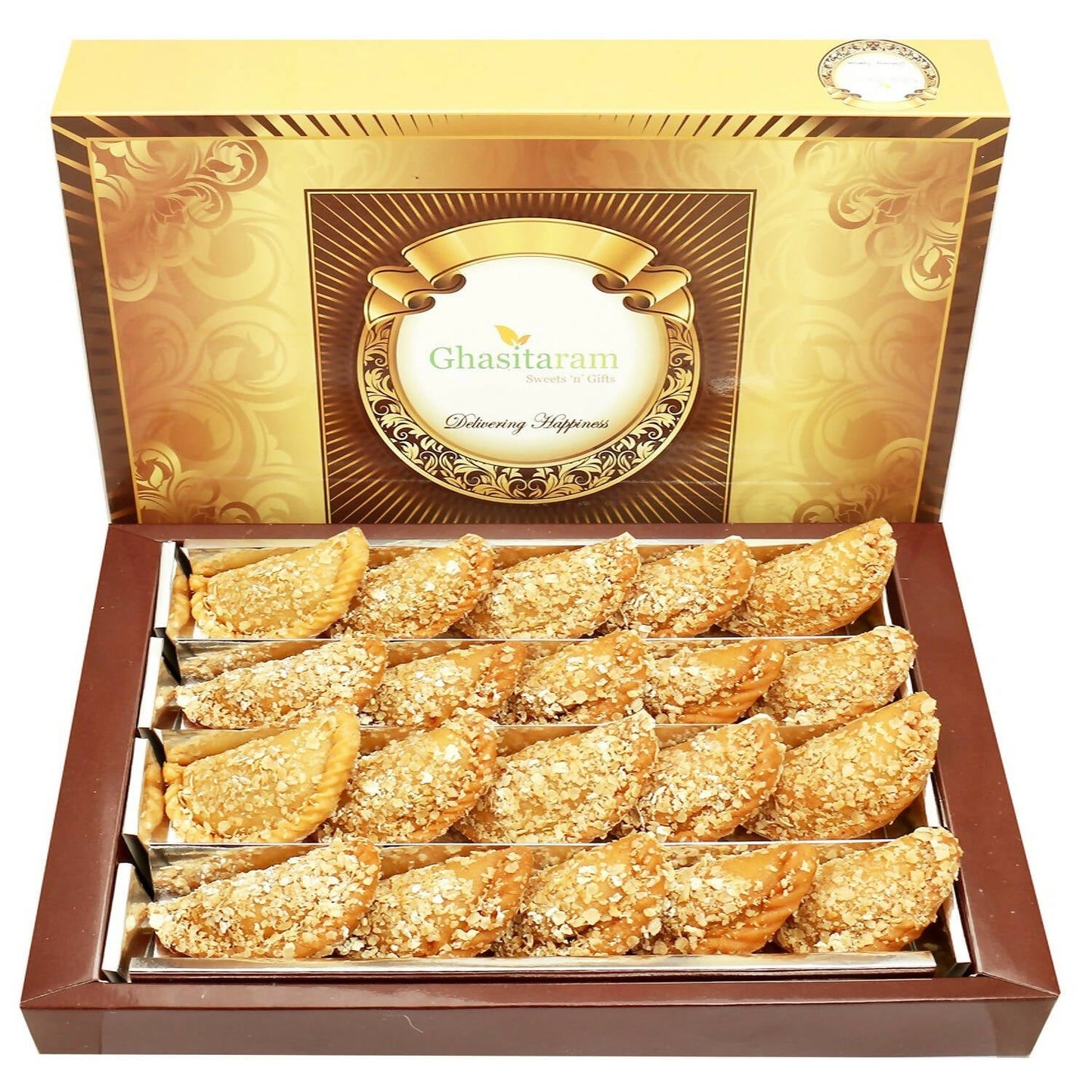 Ghasitaram Holi Sweets - Roasted Oats Gujiya
