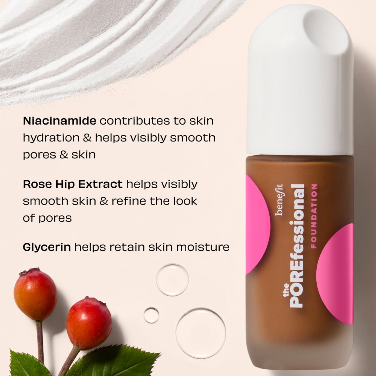 Benefit Cosmetics The Porefessional Foundation Smoothing & Blurring With Niacinamide - 28N Superb