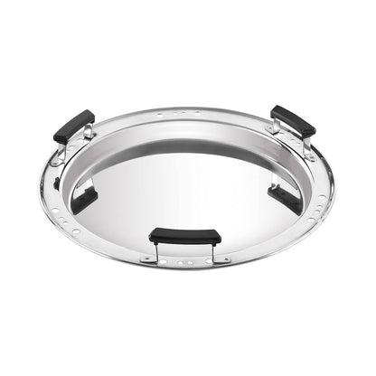 Cello Stainless Steel Induction Base Idli Cooker (Idly Maker) And Multi Kadhai With 6 Plates