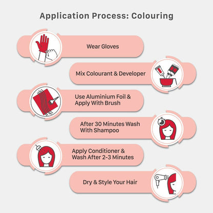 Streax Hair Color Highlighting Kit - Latte Brown