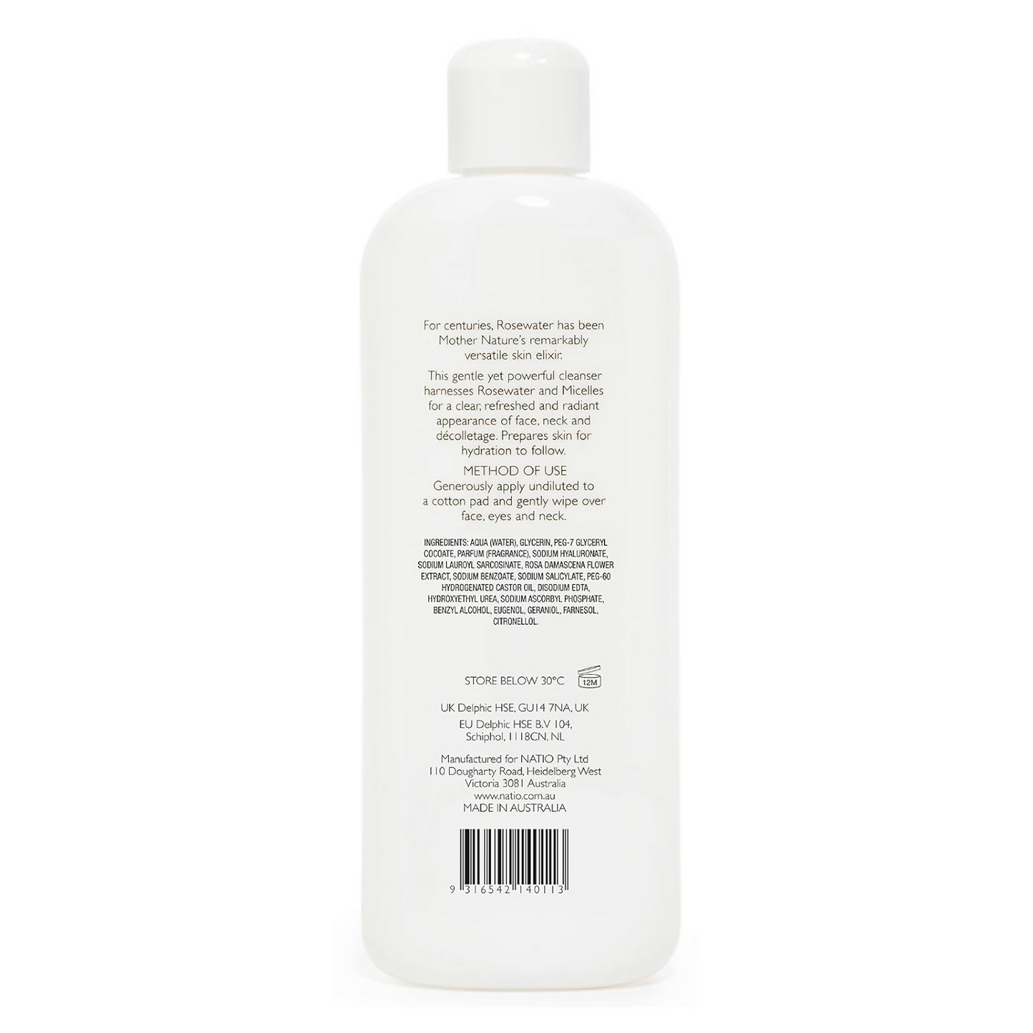 Natio Rosewater Micellar Cleansing Water