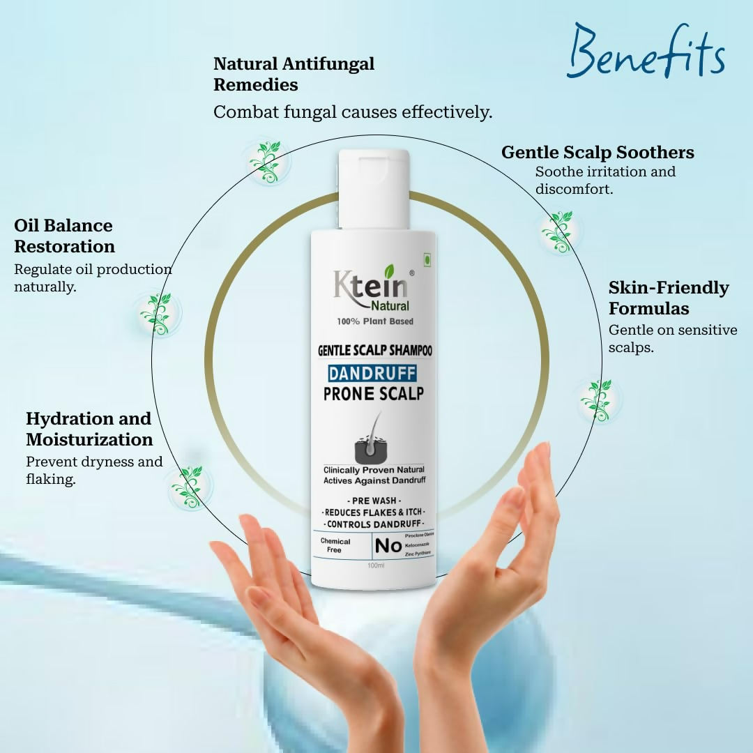 Ktein Natural 100% Plant Based Anti Dandruff Shampoo