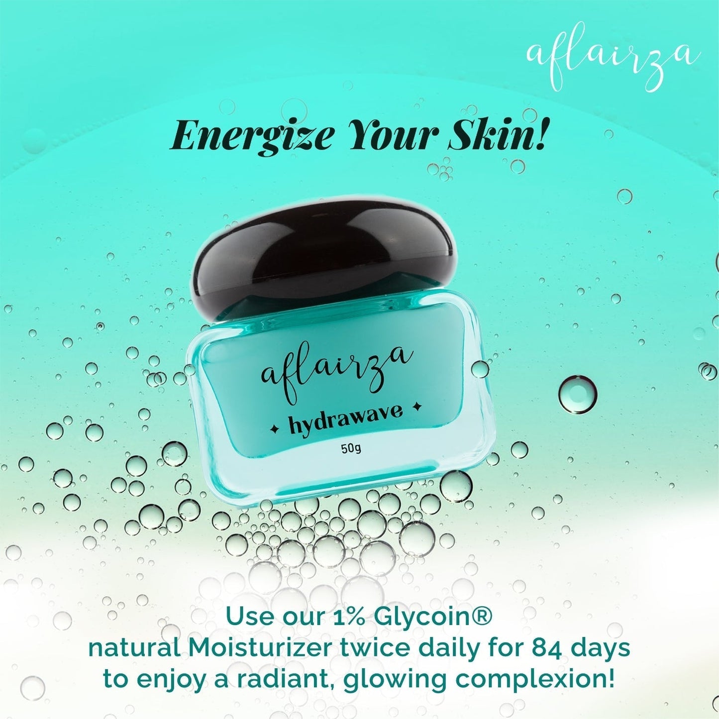 Aflairza Hydrawave Water-Based Face Moisturizer for Deep Hydration For All Skin Types