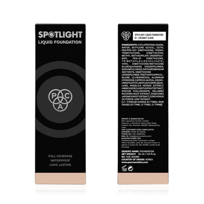 PAC Studio Spotlight Liquid Foundation - 01 Coconut Cloud