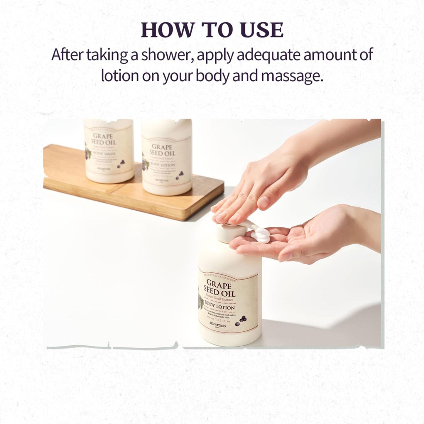 Skinfood Grape Seed Oil Body Lotion - Anti-Aging, Soothing, Skin Repair