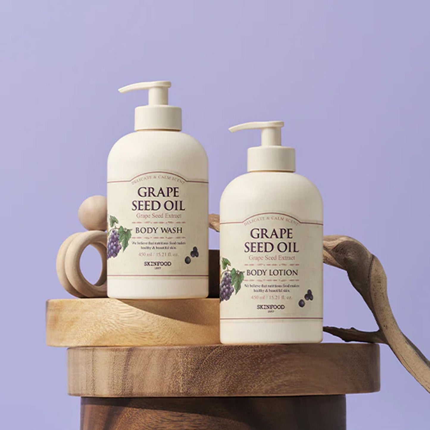Skinfood Grape Seed Oil Body Lotion - Anti-Aging, Soothing, Skin Repair