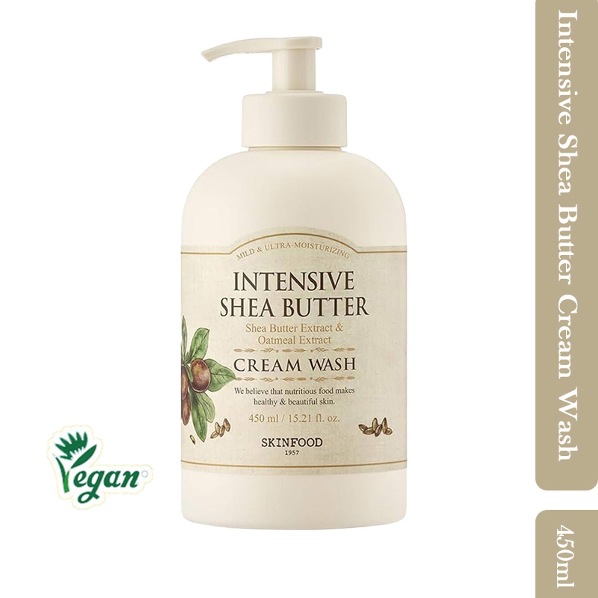 Skinfood Intensive Shea Butter Cream Wash - Nourishing, Moisturizing, Skin Softening