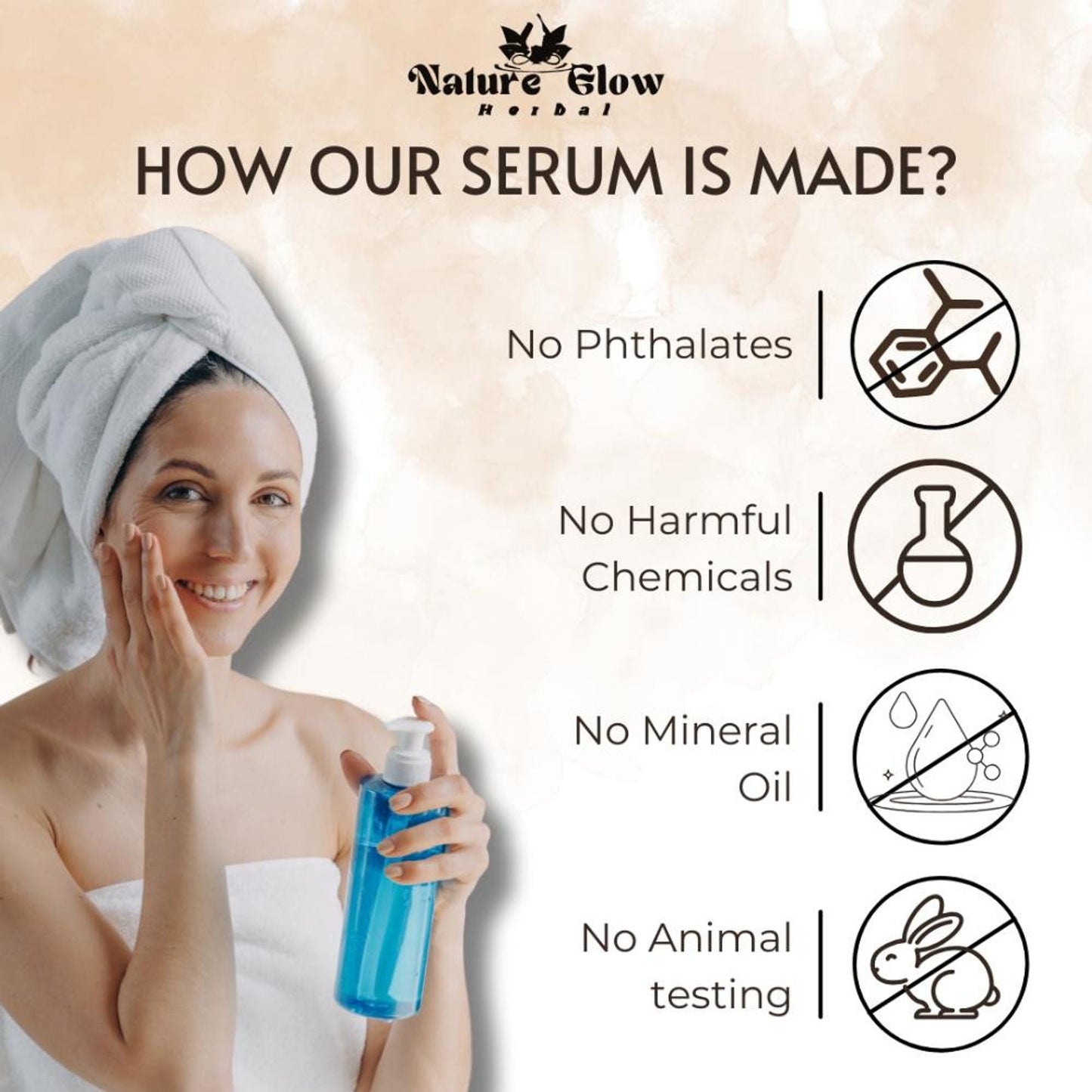 Nature Glow Herbal 10% Niacinamide Face Serum