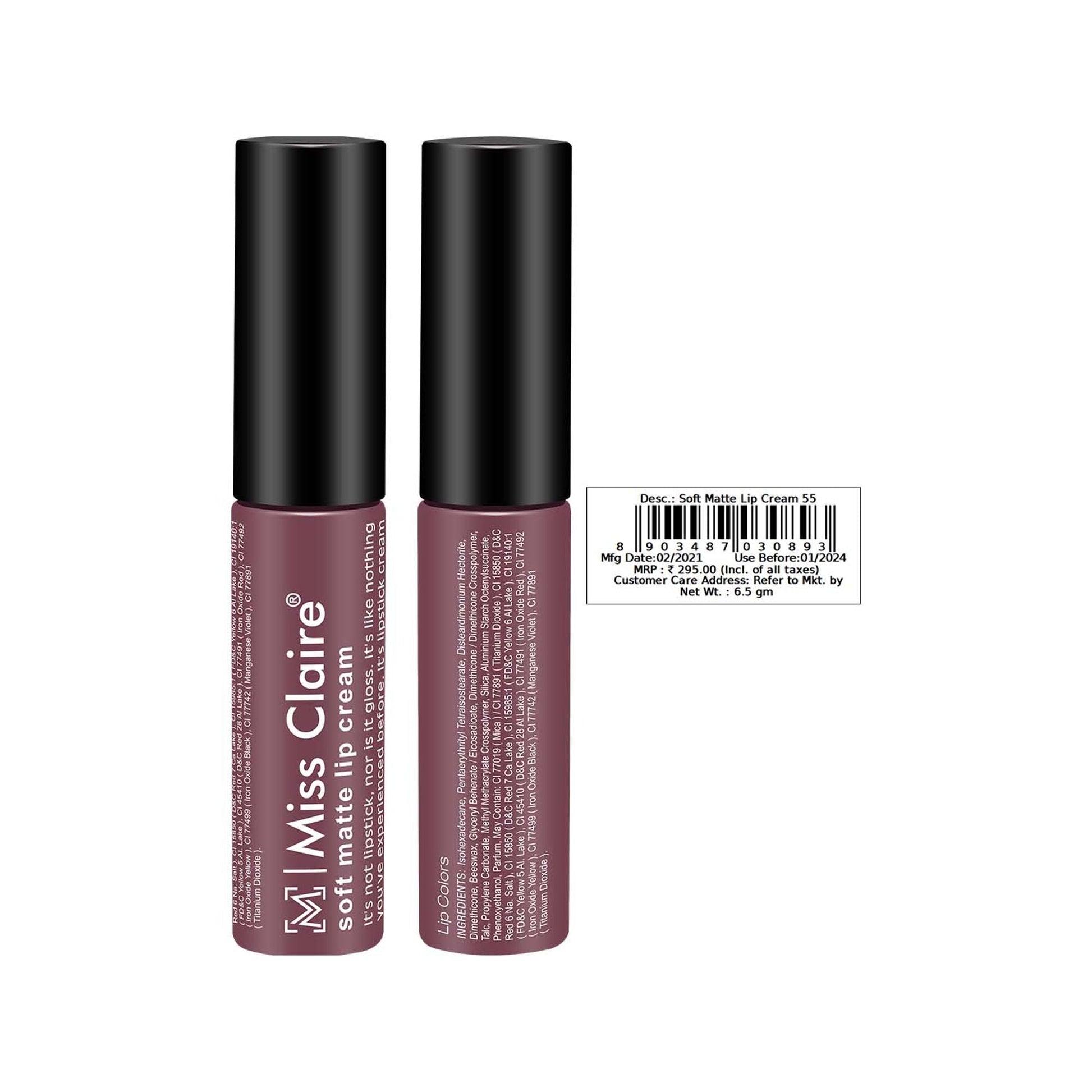 Miss Claire Soft Matte Lip Cream - 55