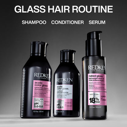 Redken Naked Gloss Lightweight Hair Serum. Adds Shine, Controls Frizz & Protects from Heat Damage