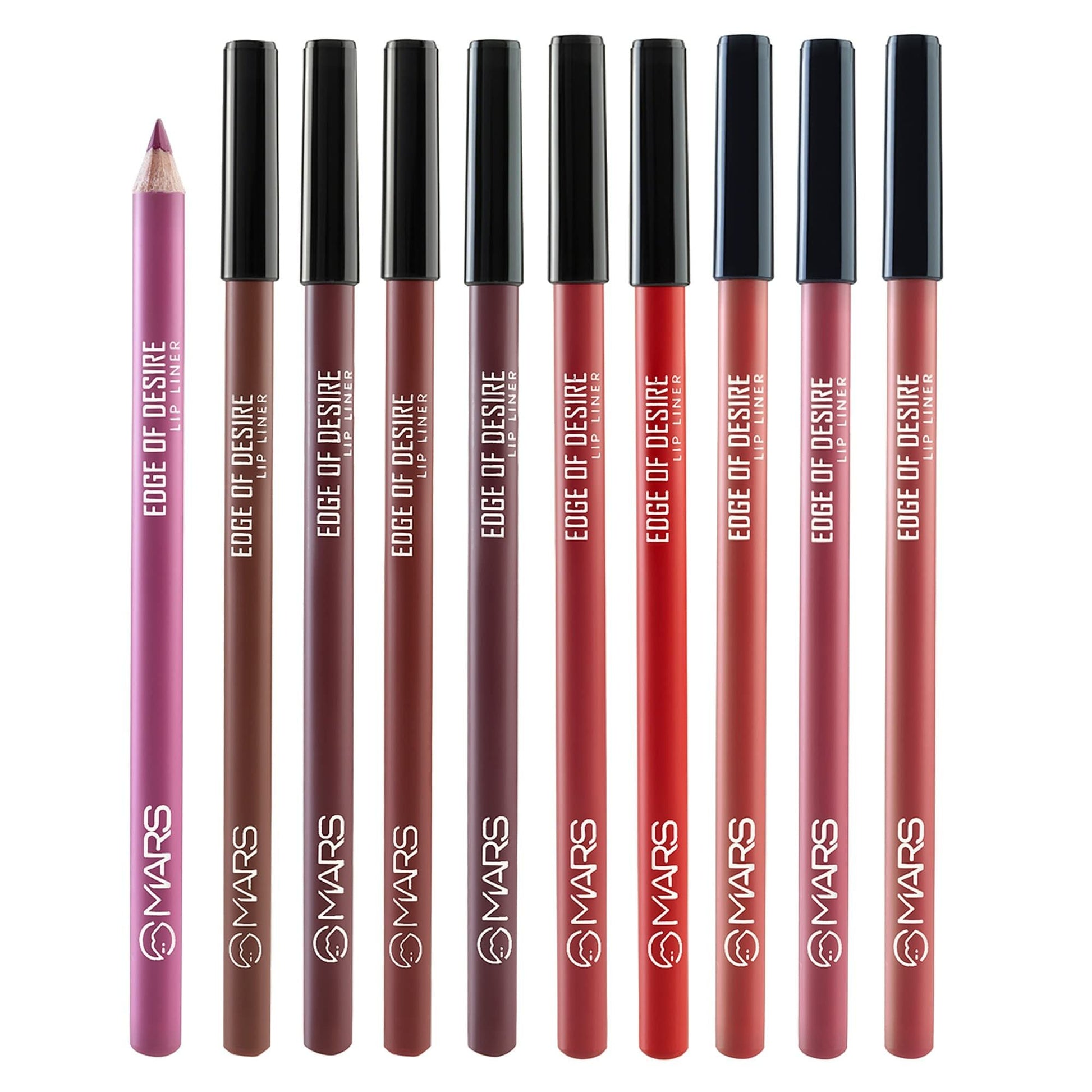 MARS Cosmetics Edge of Desire Lip Liner With Holder - Set A