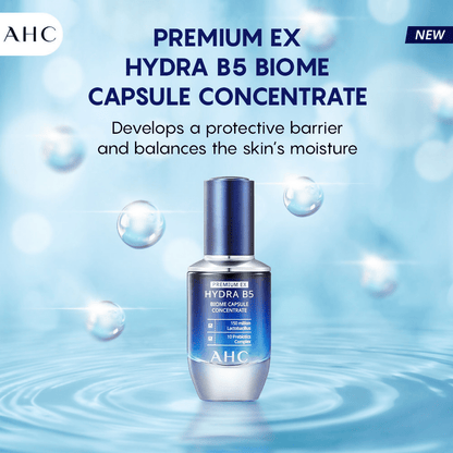 AHC Premium EX Hydra B5 Biome Capsule Concentrate Serum - Korean skincare