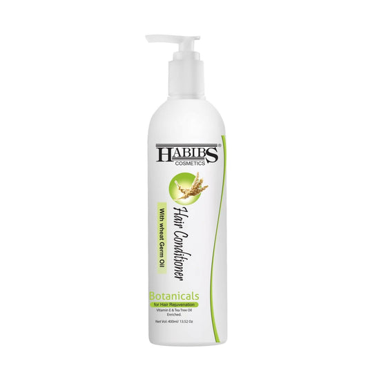 Habibs Professional Hair Conditioner Nourishing For Smooth & Straight Frizz-Free Hair, With Wheat Germ Oil Vitamin E & Tea Tree Oil Enriched
