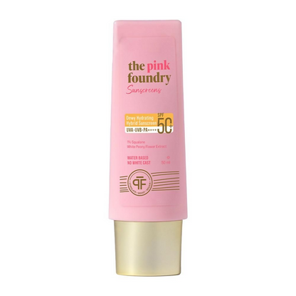 The Pink Foundry Dewy Hydrating Hybrid Sunscreen SPF 50+