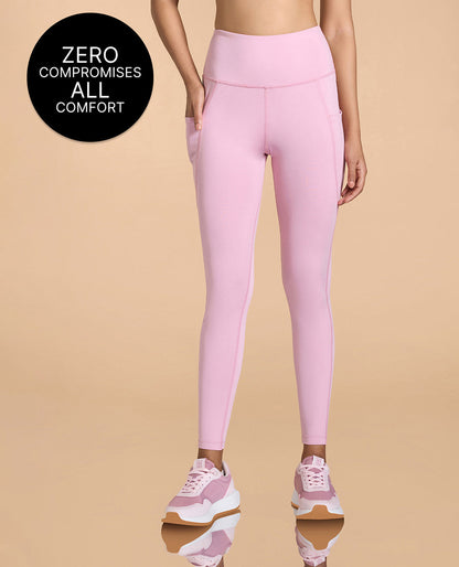 High-Waisted Workout Leggings Pink