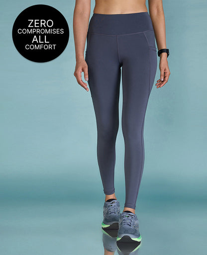 High-Waisted Workout Leggings Grey