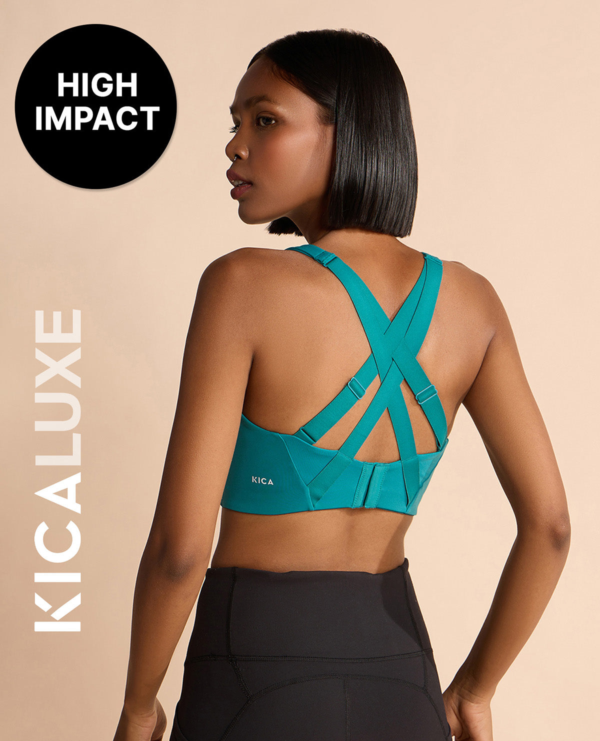 Kica Luxe Limitless High-Impact Sports Bra - Full Coverage Green