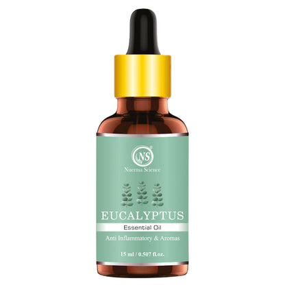 Nuerma Science Eucalyptus Essential Oil For Cold, Fresh Breathing & Joints Pain