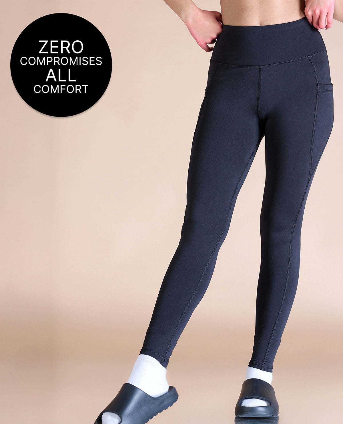 High-Waisted Workout Leggings Black
