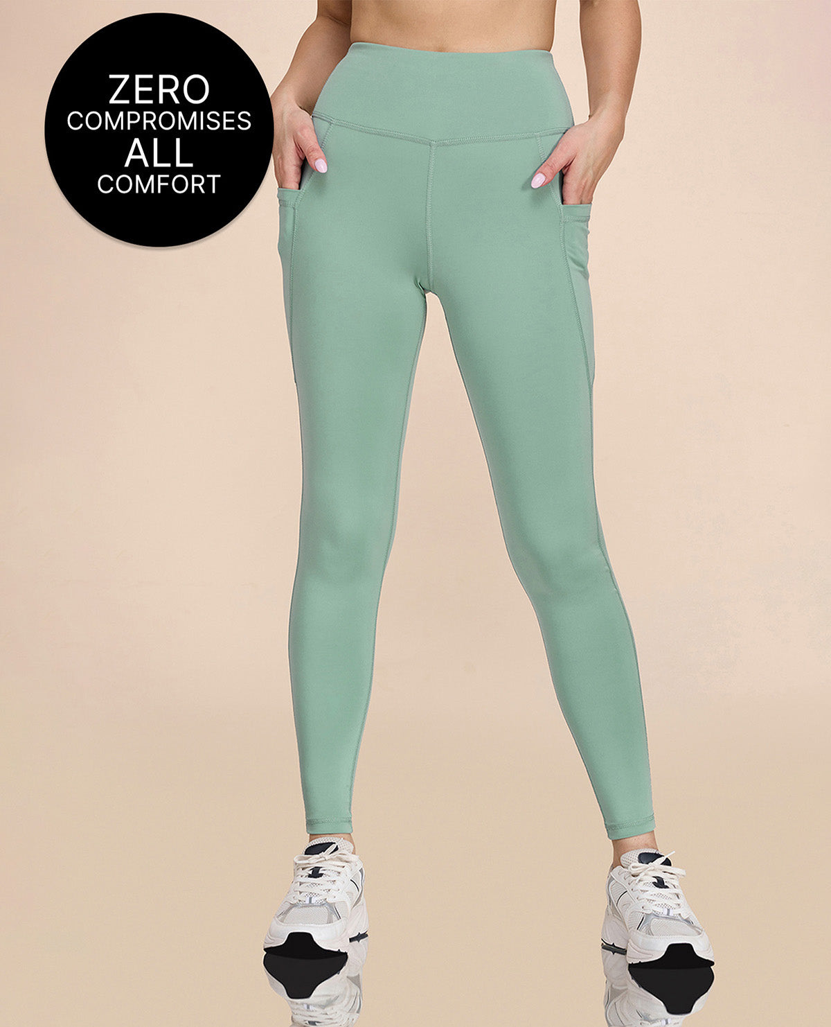 High-Waisted Workout Leggings Sky