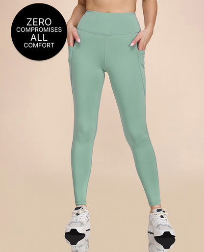 High-Waisted Workout Leggings Sky