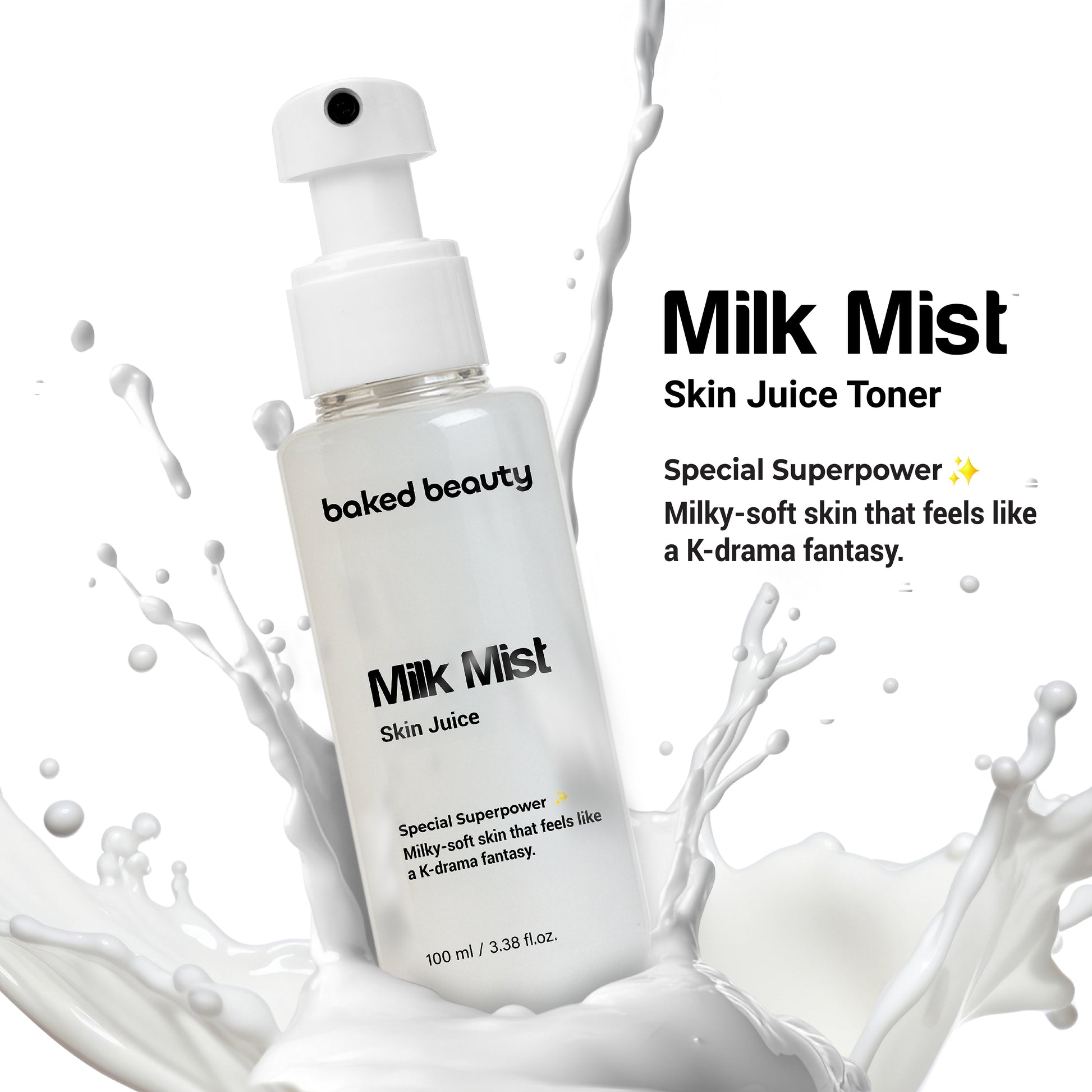 Baked Beauty Milk Mist Skin Juice - Milky Moisturising Toner
