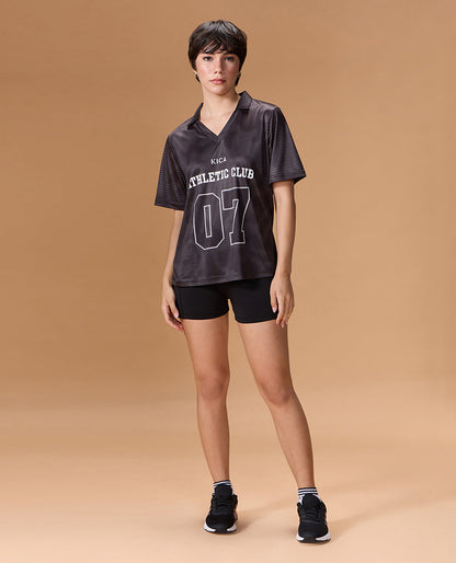 Quick-Dry Jersey For Sports & Gym Black