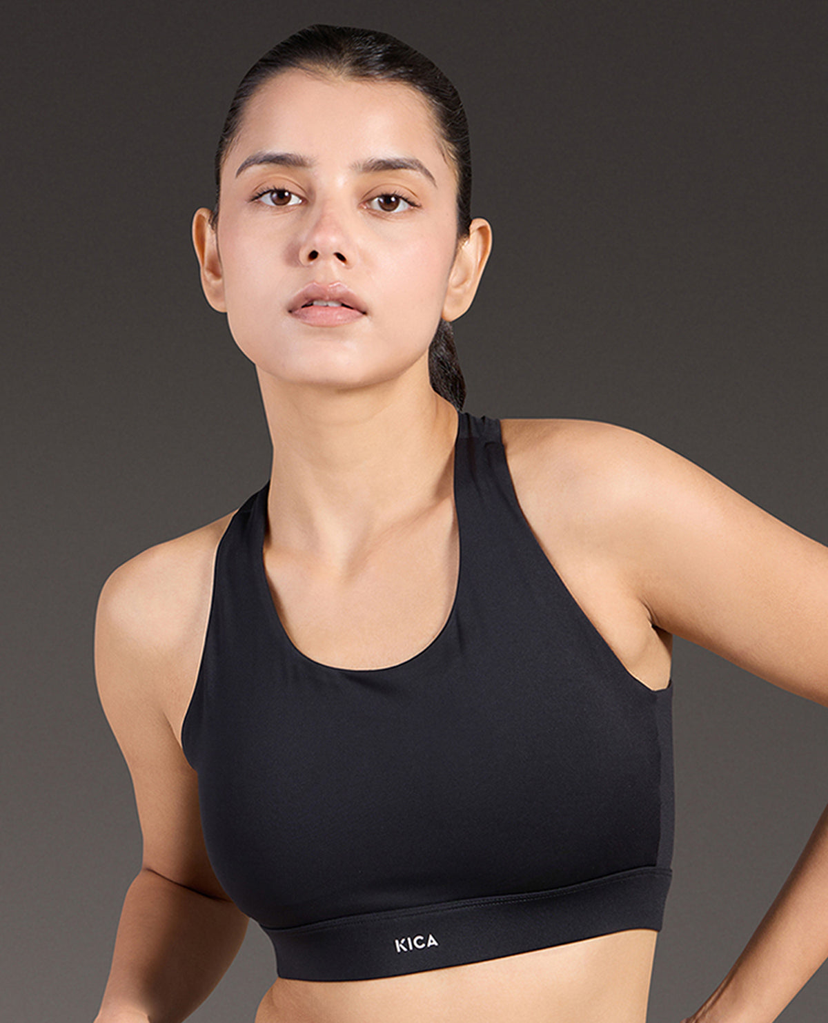 Luxe Crostini Full Coverage And High-Impact Sports Bra Black