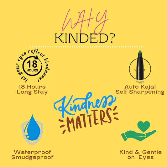 KINDED Kind Eyes Kajal 3 In 1 Kohl Kajal Eye Liner Smokey Eye Shadow - 03 Treasured Turquoise
