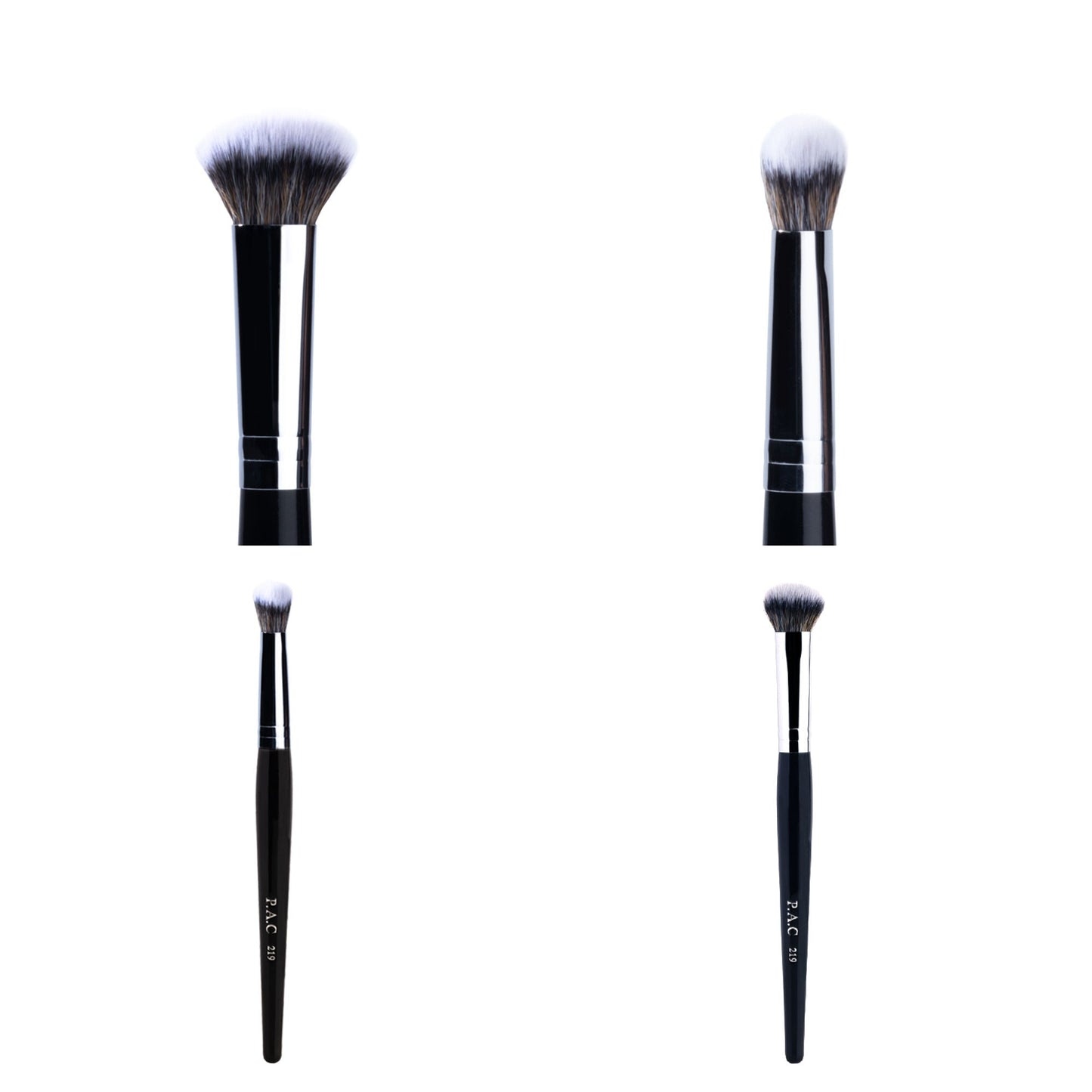 PAC Studio Concealer Brush 219 - Luxurious Dome Shape, Soft Synthetic Bristles for Quick Concealer Blending