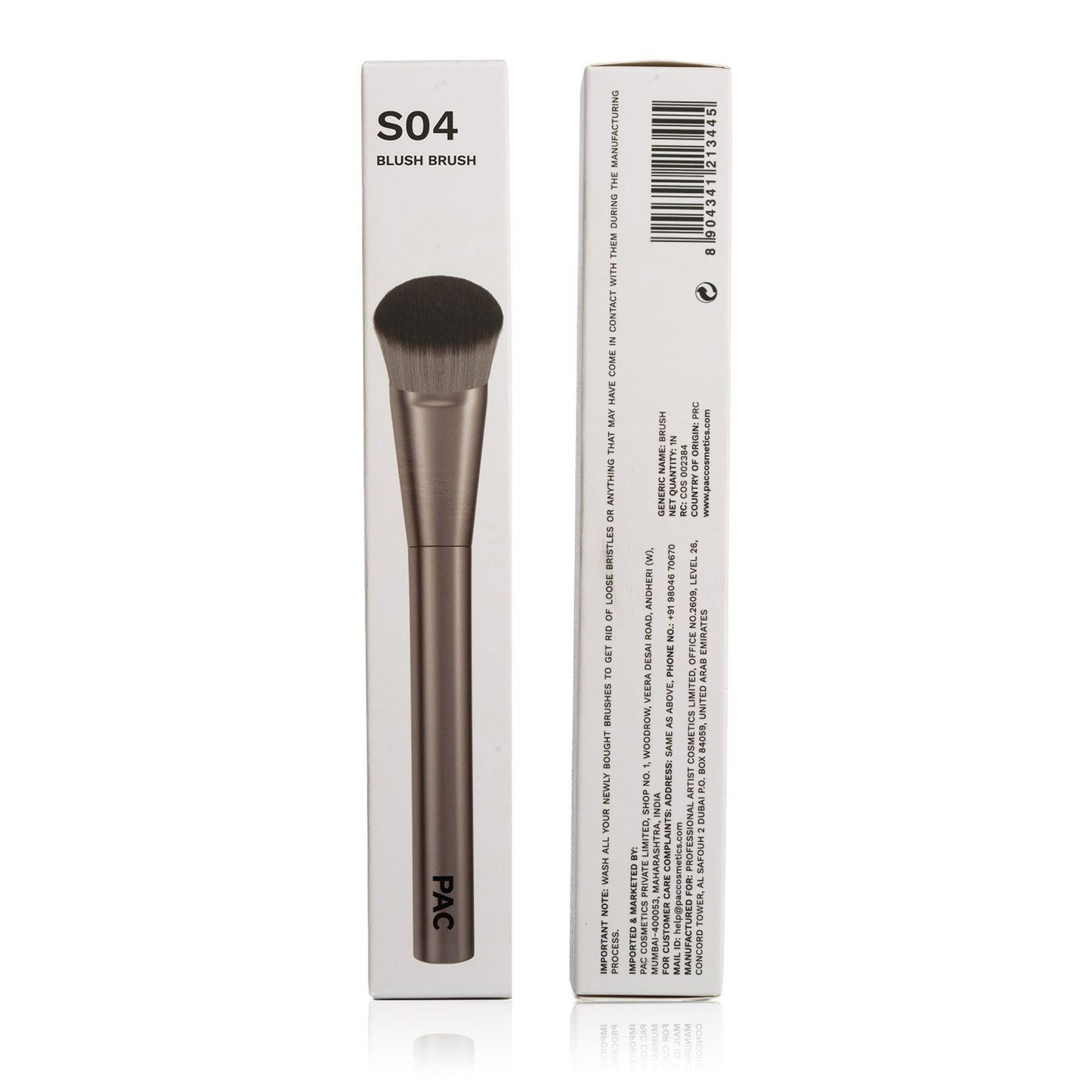 PAC Studio S04 Blush Brush - Fluffy Expertly Angled Blush Brush, Works Effortlessly with All Formulas