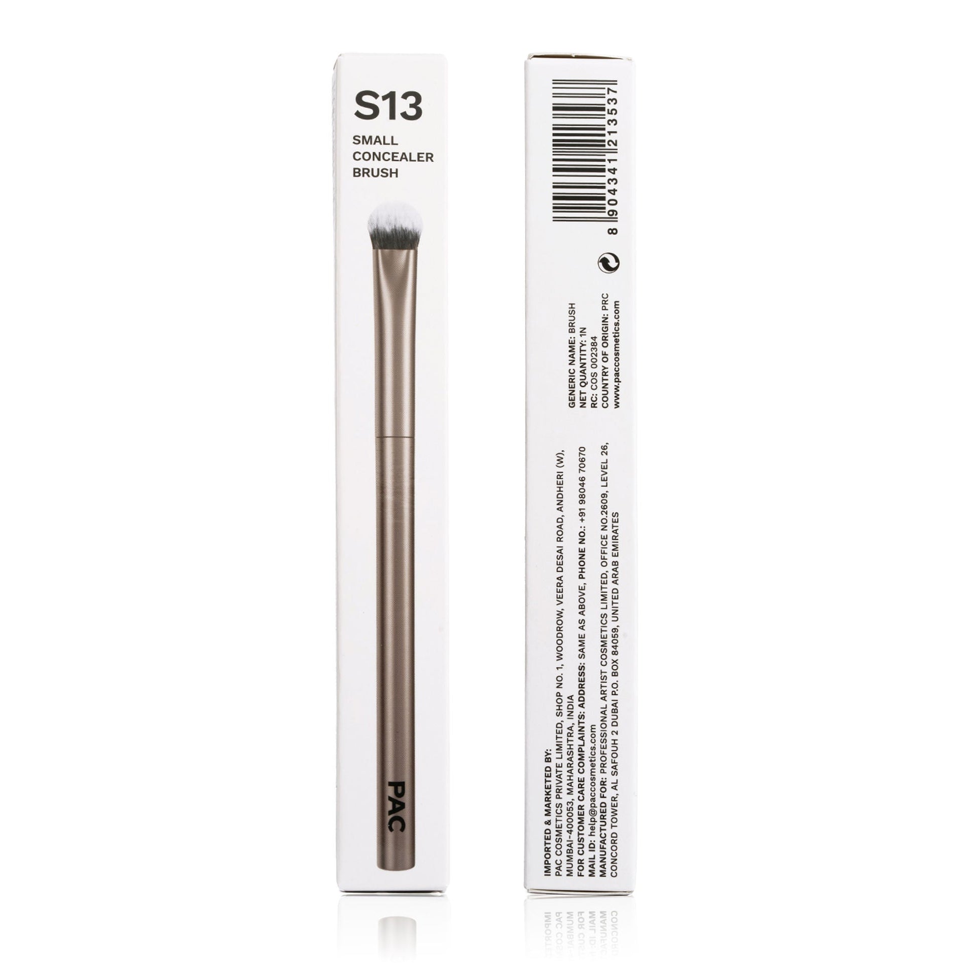 PAC Studio S13 Small Concealer Brush - Kitten Paw Shape allows Precision Coverage, Ideal for Inner Corners