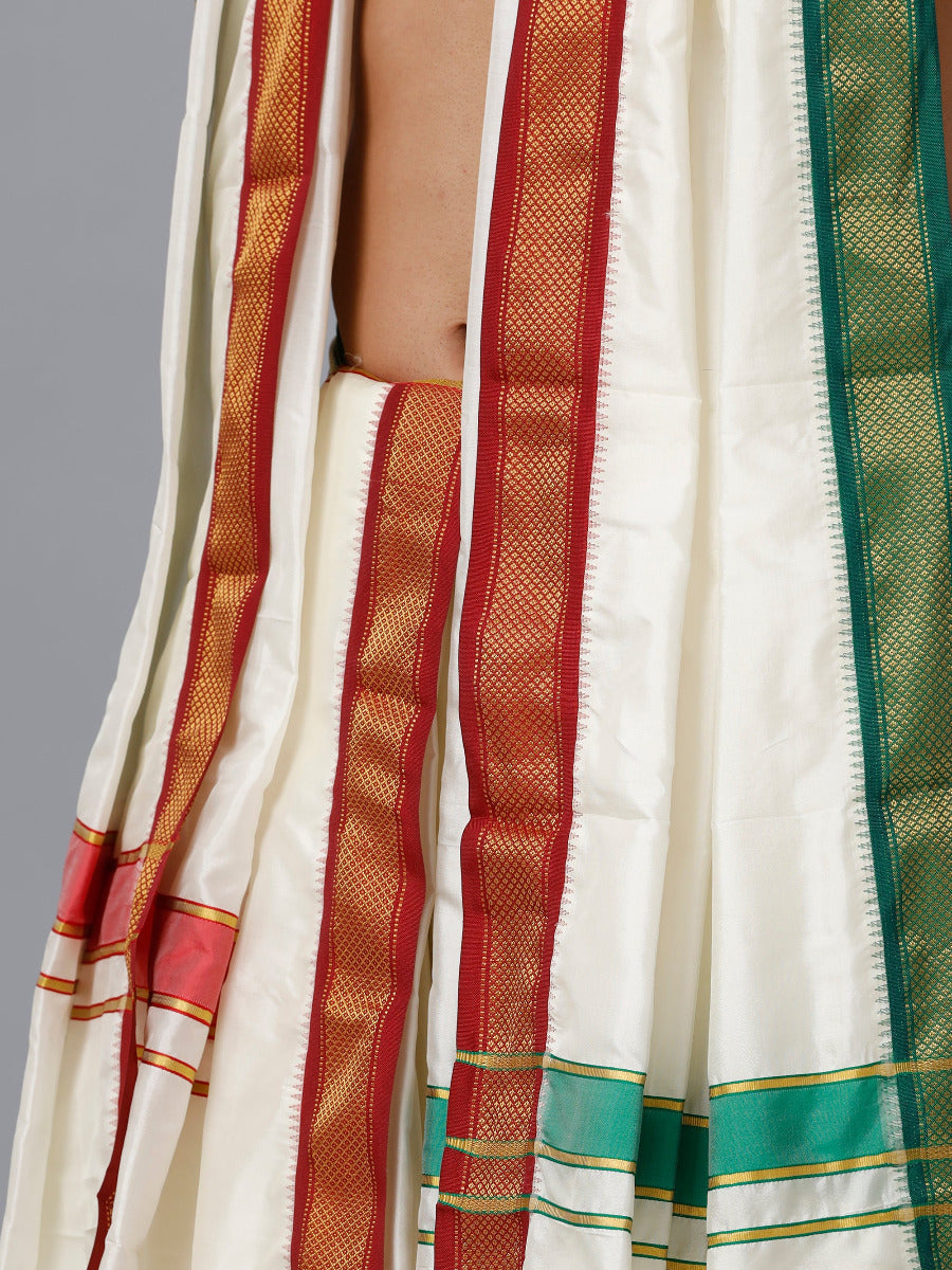 Men Silk Panchachakacham with Angavasthram 5K(8+4) Prasanthi