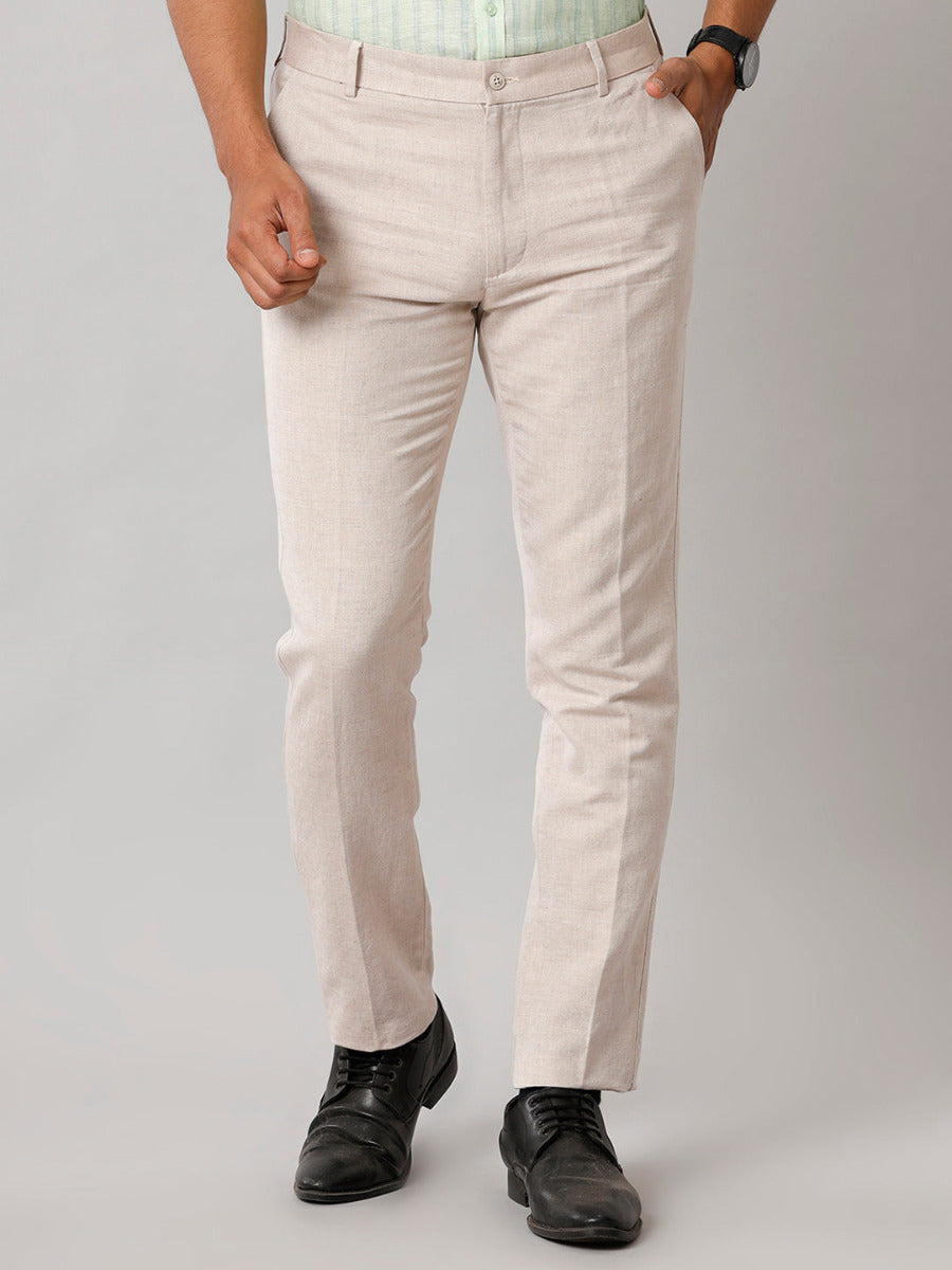 Men Linen Cotton Sandal Pant with Trim Fit LC6