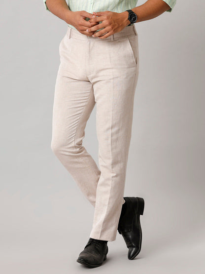 Men Linen Cotton Sandal Pant with Trim Fit LC6