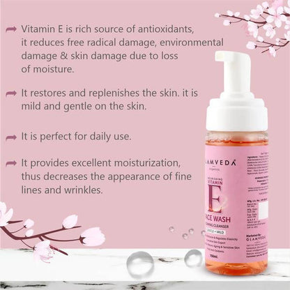 Glamveda Vitamin E Gentle Foaming Face Wash
