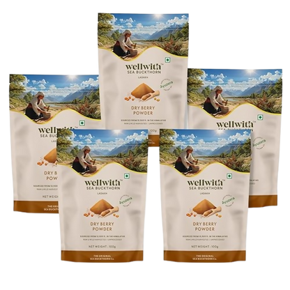 Wellwith Himalayan Sea Buckthorn Dry Berry Powder