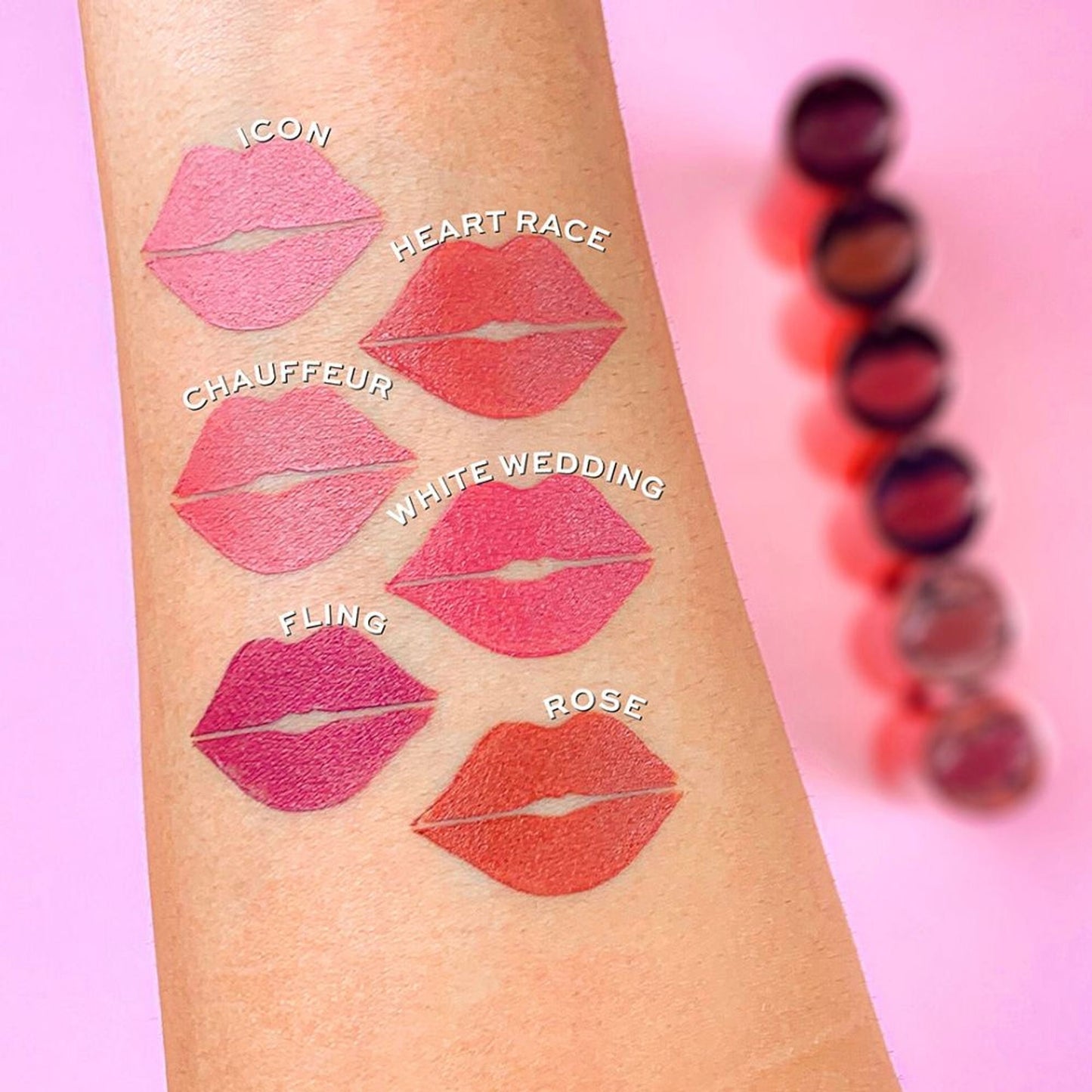 Makeup Revolution Satin Kiss Lipstick - Heart Race Peach Nude