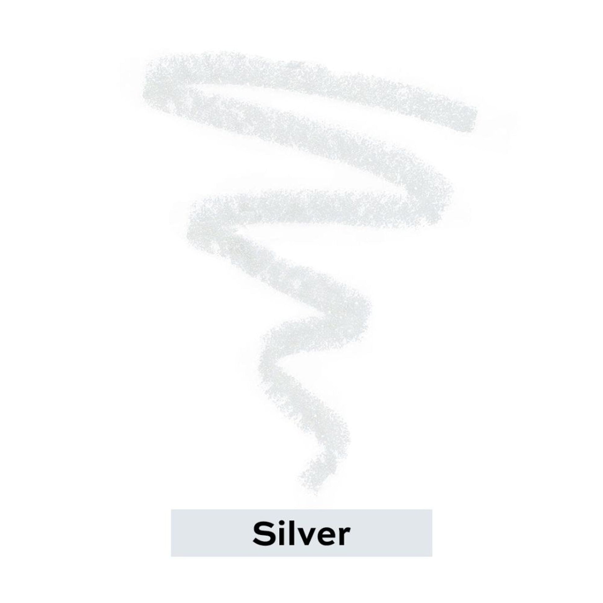 Makeup Revolution Streamline Waterline Eyeliner Pencil-Ultra Creamy Smudge Proof Smokey Looks - Silver