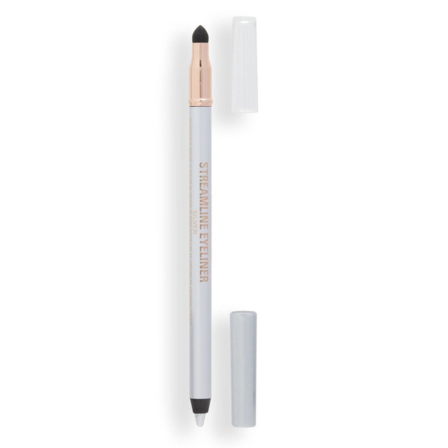 Makeup Revolution Streamline Waterline Eyeliner Pencil-Ultra Creamy Smudge Proof Smokey Looks - Silver