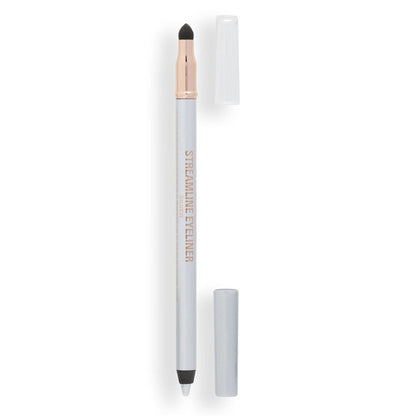 Makeup Revolution Streamline Waterline Eyeliner Pencil-Ultra Creamy Smudge Proof Smokey Looks - Silver