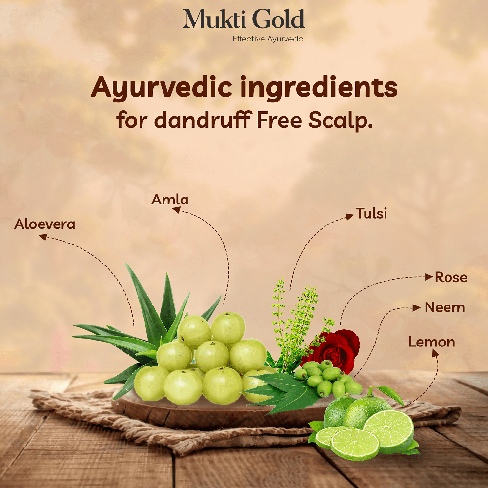 Axiom Mukti Gold Herbal Hair Wash + Conditioner