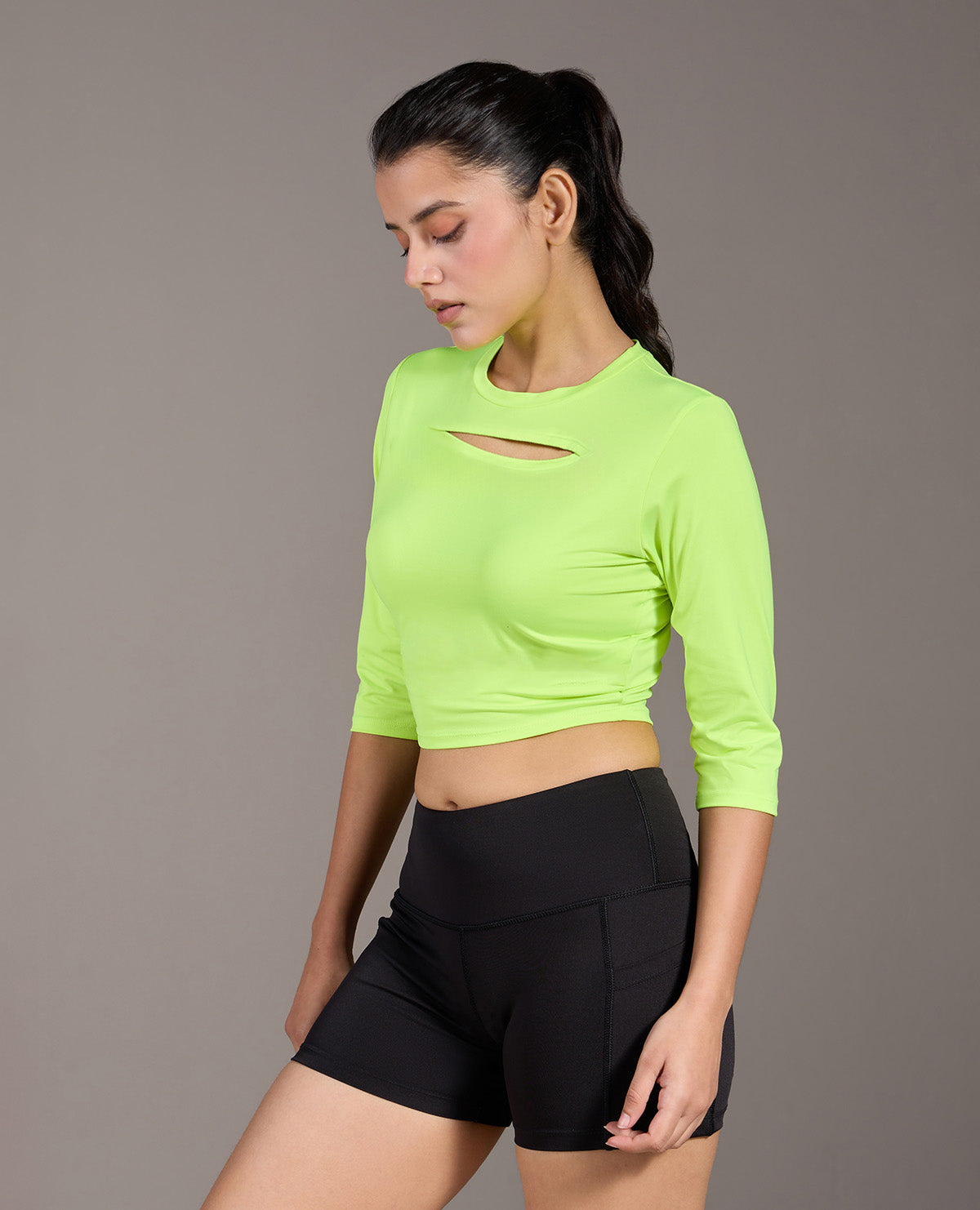 Gym Feather Feel Crop Top Neon